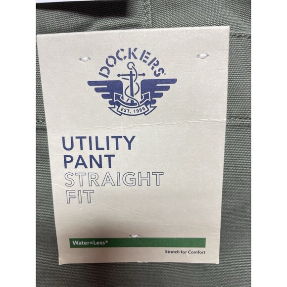 Dockers Men’s Stretch Utility Pants Straight Fit Size 32x32 Green Color - Picture 8 of 14